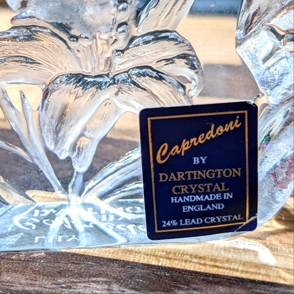 CAPREDONI Lily Crystal PaperWeight by DARLINGTON - Picture 2 of 3